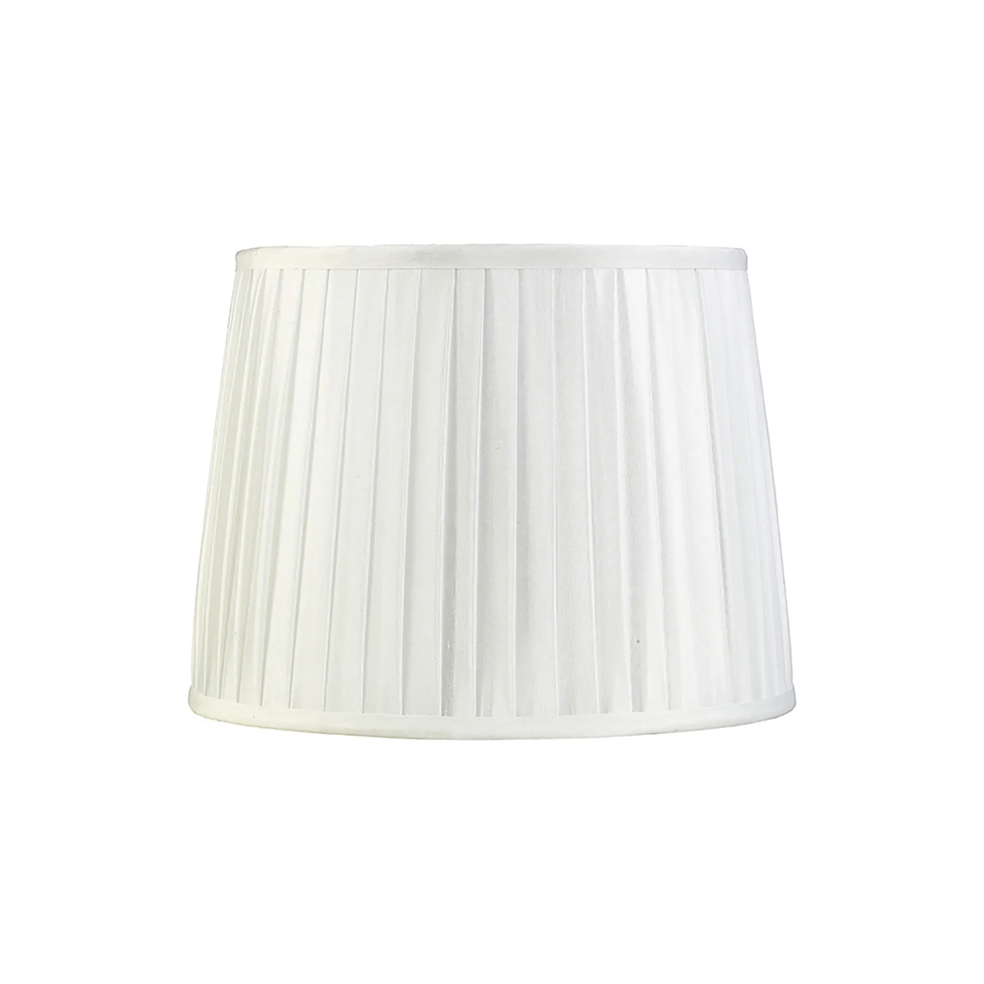 ILS20213  Stella 30cm Round Fabric Shade White